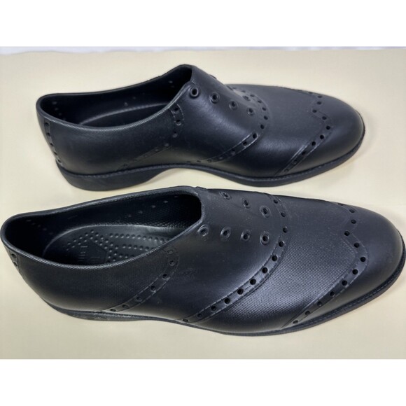 Biion Spikeless Black Wingtip Unisex Waterproof Golf Shoes Women Sz 10 Men Sz 8 - Picture 7 of 8